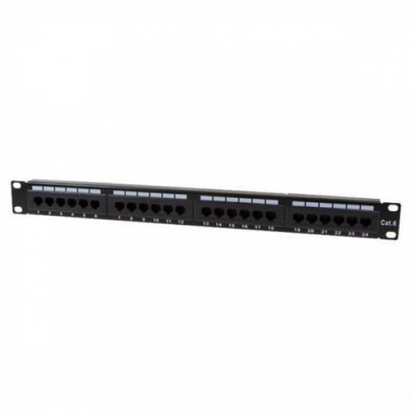 P24UTP PP-UC6-2524 CAT6 24 PORT DOLU PATCH PANEL