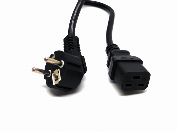 BEEK BC-PWR-SCH-C19-018DC Beek Güç Kablosu, Schuko to C19 1.8 mt H05VV-F 3 1.5mm2