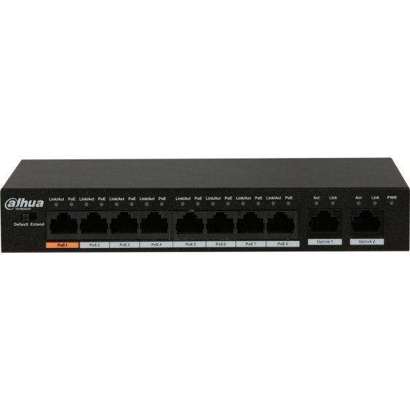 DAHUA PFS3010-8ET-96 8 Port PoE Yönetilemez Switch