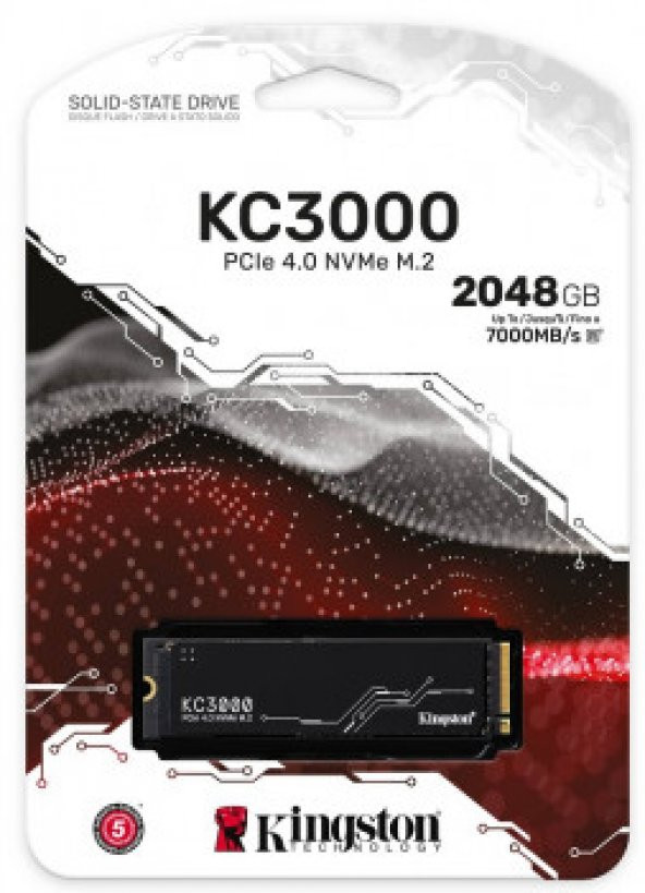 KINGSTON - SKC3000D/2048G KC3000 2TB/2048GB PCIe 4.0 NVMe M.2 2280 7.000/7.000 MB/s