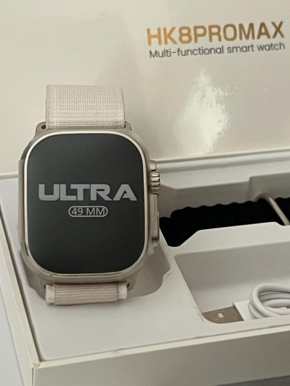 HK8 PRO MAX ULTRA AMOLED 2.02 İNÇ  EKRAN 49MM AKILLI SAAT PUSULA GPS NFC SİRİ - 3