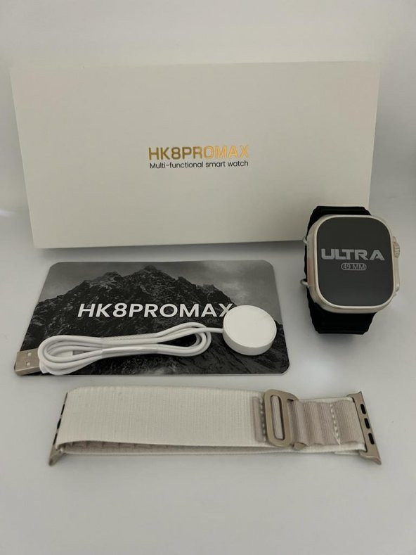 HK8 PRO MAX ULTRA AMOLED 2.02 İNÇ  EKRAN 49MM AKILLI SAAT PUSULA GPS NFC SİRİ - 4