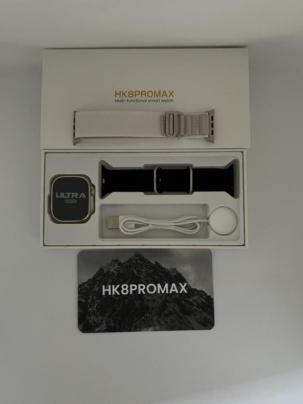 HK8 PRO MAX ULTRA AMOLED 2.02 İNÇ  EKRAN 49MM AKILLI SAAT PUSULA GPS NFC SİRİ - 6