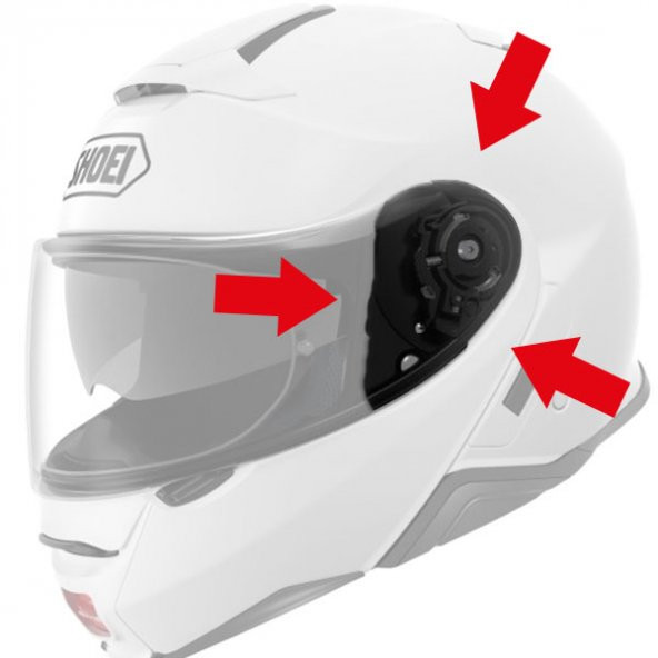 Shoeı Cns-3 Kask Yan Kapak Set (Neotec 2)