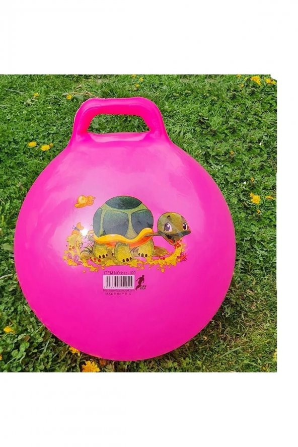 Tutmalı Zıplayan Pilates Topu - Çocuk Oyun - Spor - 50 Cm , 300 gr . - 3