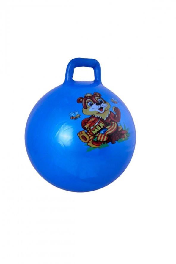 Tutmalı Zıplayan Pilates Topu - Çocuk Oyun - Spor - 50 Cm , 300 gr . - 4