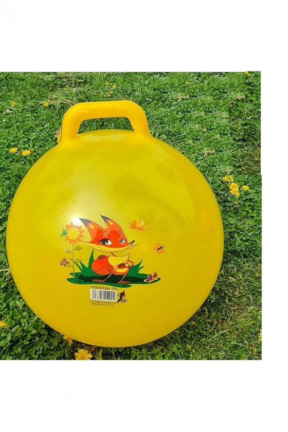 Tutmalı Zıplayan Pilates Topu - Çocuk Oyun - Spor - 50 Cm , 300 gr . - 7