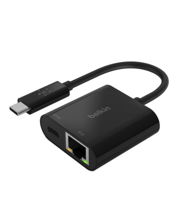 BELKIN - USB-C Şarj + Ethernet Çoğaltıcı INC001BTBK