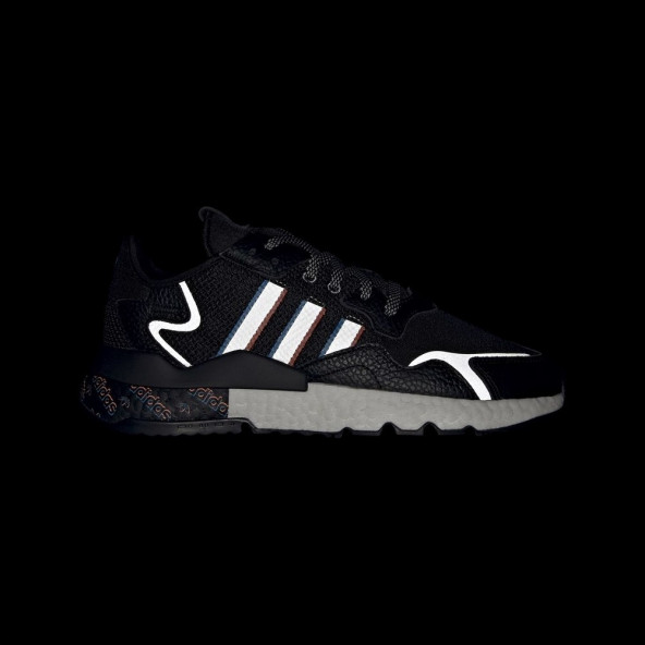 Adidas Nite Jogger Erkek Günlük Ayakkabı H01718 Siyah - 3