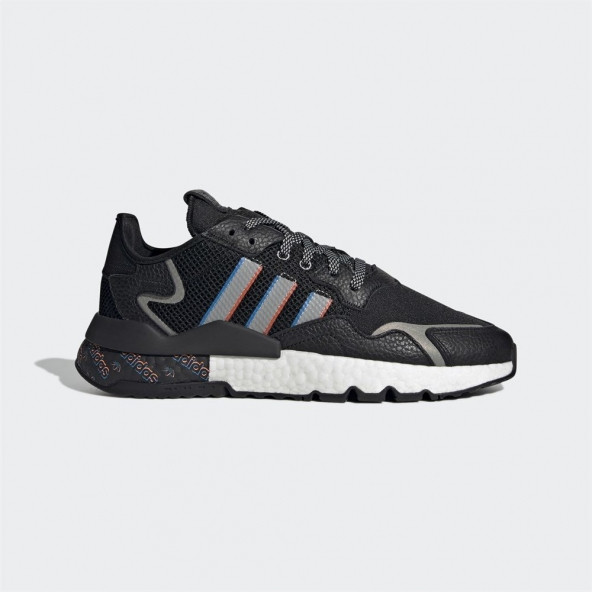Adidas Nite Jogger Erkek Günlük Ayakkabı H01718 Siyah - 4