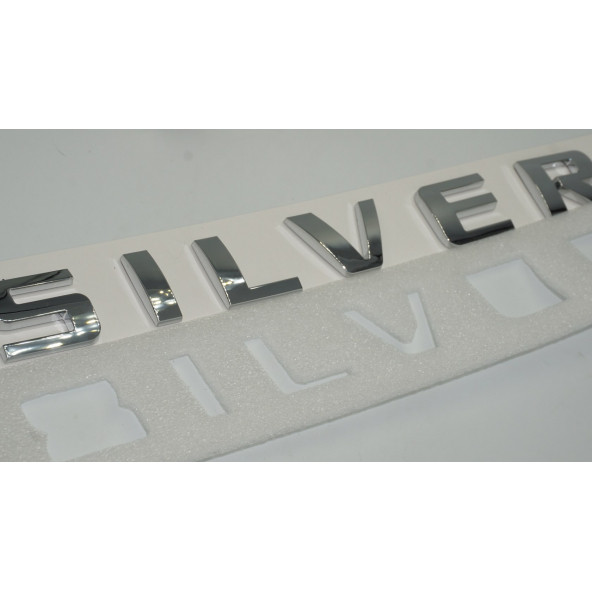 Chevrolet Siverado Bagaj 3M 3D Krom ABS Yazı Logo Amblem - 6