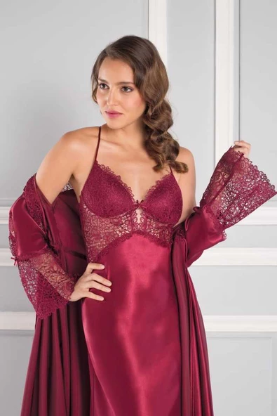 Pierre Cardin 6620 Saten Güpürlü 6'lı Çeyiz Seti