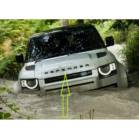 Land Rover Defender Kaput Bagaj Mat Siyah Abs Yazı Orjinal Ürün