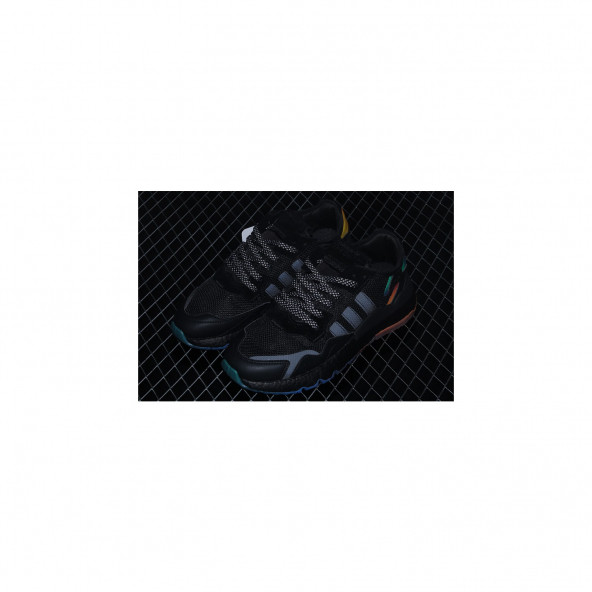 Adidas Nite Jogger Erkek Spor Ayakkabı Siyah Fosfor - 3