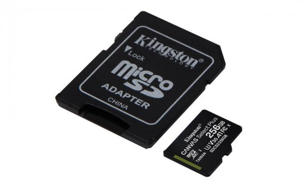 KINGSTON SDCS2/256GB 256GB microSDXC Canvas Select Plus 100R A1 C10 Card