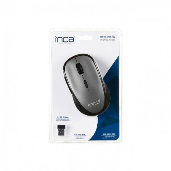 INCA  IWM-395TG GRI KABLOSUZ 1600 DPI MOUSE