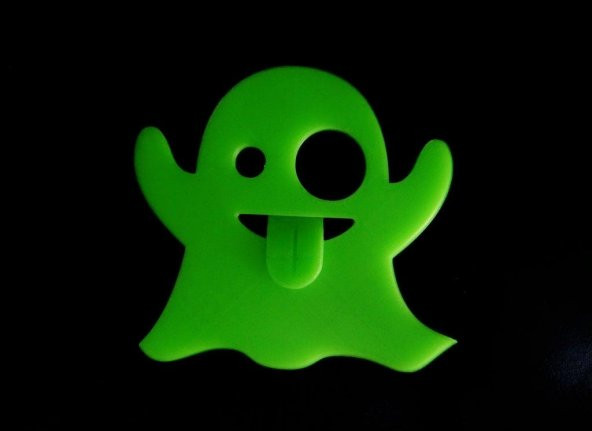 Hayalet Emoji Plastik Aparat