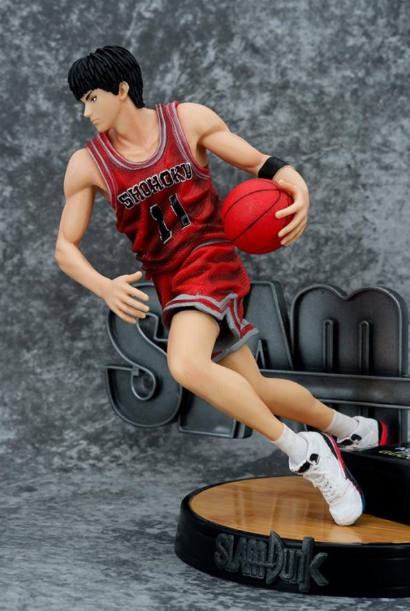 Basketbol Anime Slam Dunk Shohoku Karakter Figür Oyuncak Standlı Biblo - 3