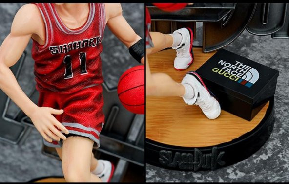 Basketbol Anime Slam Dunk Shohoku Karakter Figür Oyuncak Standlı Biblo - 6