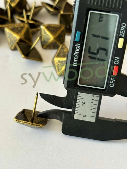 25 ADET 20 MM PİRAMİT ANTİK KABARA RAPTİYE HOBİ ÇİVİSİ KOLTUK ÇANTA TASARIM AKSESUAR SÜSÜ - 2