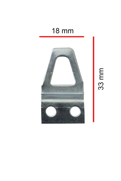 EĞİK TABLO ÇERÇEVE ASKISI 10 ADET VE VİDALARI 18X33 MM - 3
