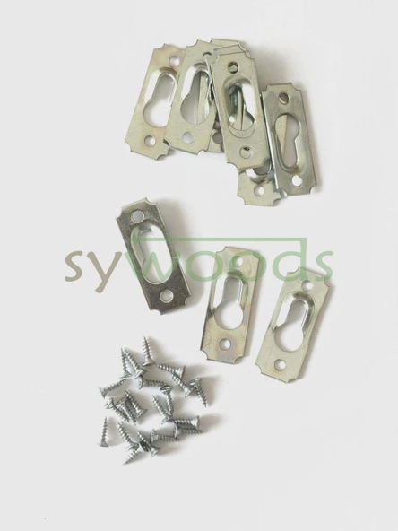 Bombeli Tablo Çerçeve Askısı 10 Adet ve Vidaları 16x40 mm - 3