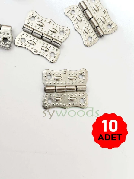 Papatya Menteşe 10 Adet Nikel 20x18 mm Kutu ve Sandık Menteşesi Hobi Maket