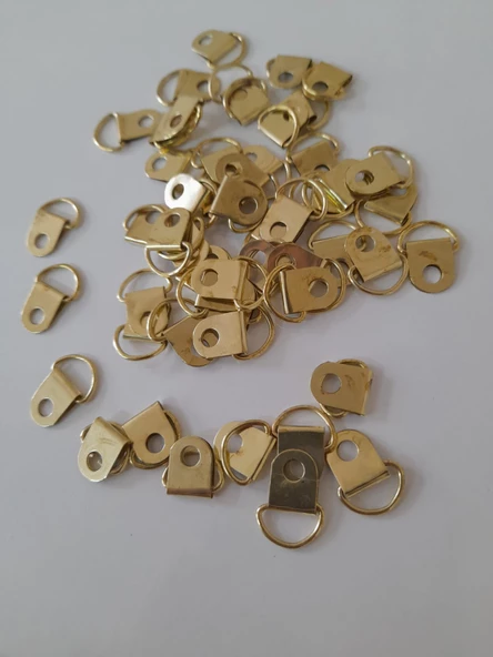 250 Adet Mini Tel Çerçeve Tablo Askı Sarı - 3