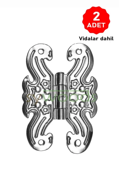 Büyük kelebek menteşe 2 adet nikel