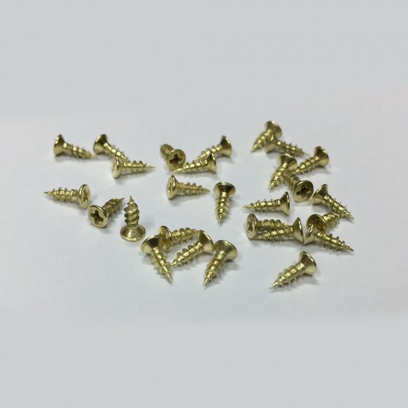 100 Adet 6,5 mm Mini Hobi Vidası Sarı
