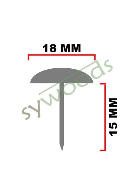 25 Adet 18 mm Papatya Kabara Raptiye Hobi Çivisi Koltuk Çanta Tasarım Aksesuar Süsü - 3