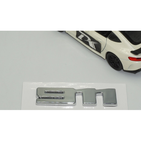 Porsche 911 Carrera 3M Gümüş Krom Bagaj Logo Orjinal Ürün - 4