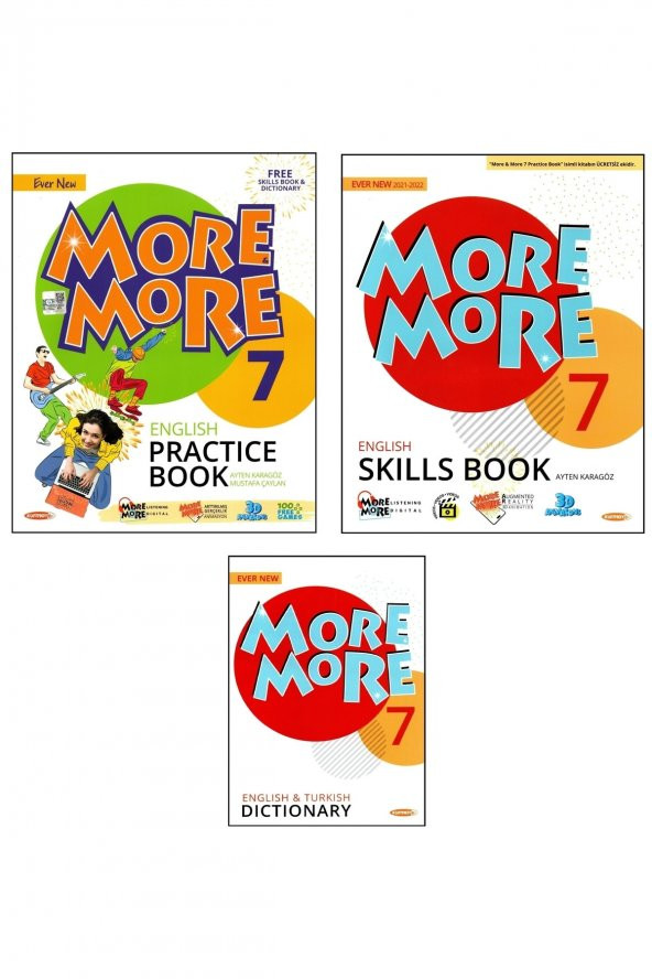 More More 7. Sınıf English Practice Book + Skills Book + Dictionary