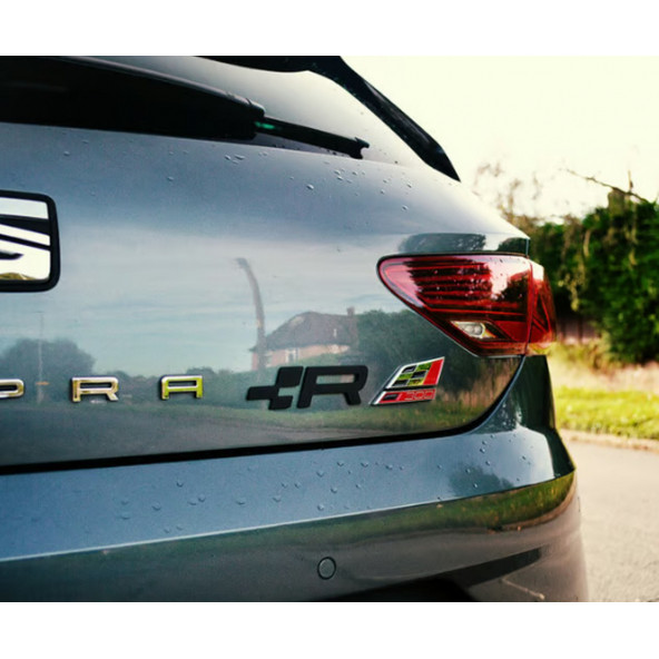 Seat Leon Cupra R Siyah Renk 3M 3D Bagaj Yazı Logo Orjinal Ürün