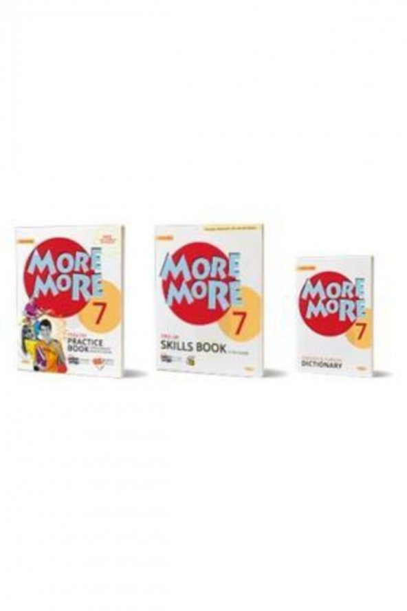 Kurmay 7. Sınıf More & More Practice Book + Dictionary + Skills Book Yeni 2021