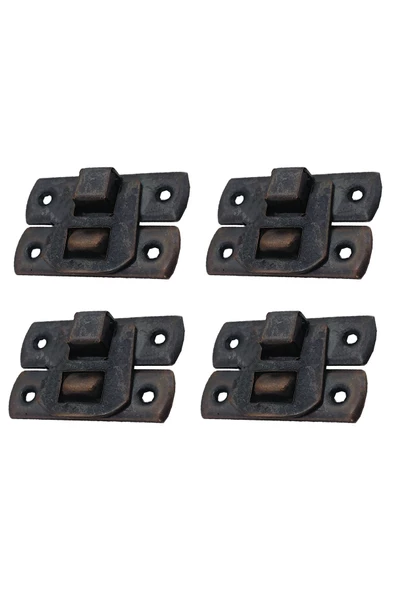 Yaylı Klips Oksit 4 Adet 20x30 mm Kutu Kapak ve Sandık Kilit