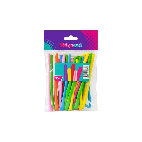 Balonevi Balon Sosis Balon (15 Li Paket)