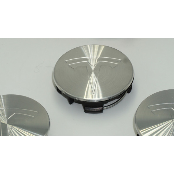 Tesla Model 3 S X Orjinal Jant Göbek Kapağı Seti 57mm Gümüş Renk - 3