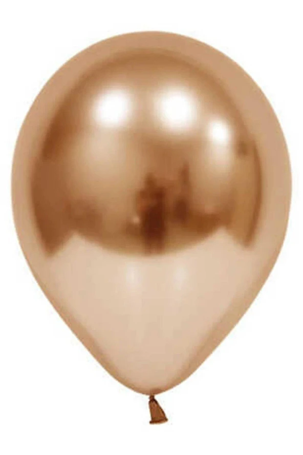 Balonevi 12" Krom Bakır 12 İnç Bakır Renk Balon (50 Li Paket)
