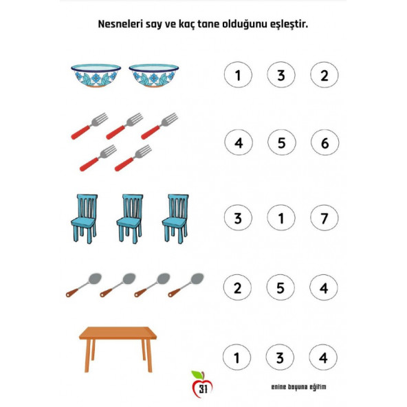 Okul Öncesi ve 1. Sınıf Matematik Alıştırmalar Kitabı (2 Fasikül) - 3