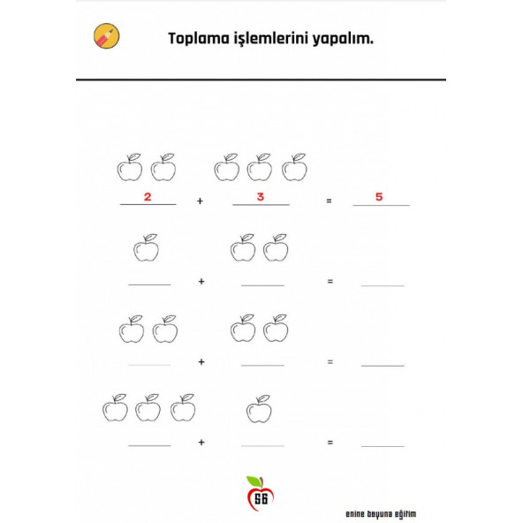 Okul Öncesi ve 1. Sınıf Matematik Alıştırmalar Kitabı (2 Fasikül) - 6