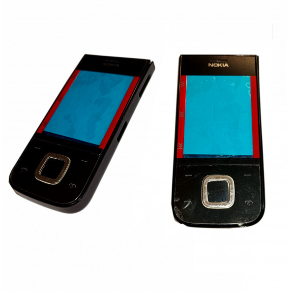 Nokia 5330 Full Kasa Kapak Tuş Takımı Nokia 5330 Uyumlu Siyah Renk Orta Kasa Ön Kapak Arka Kapak