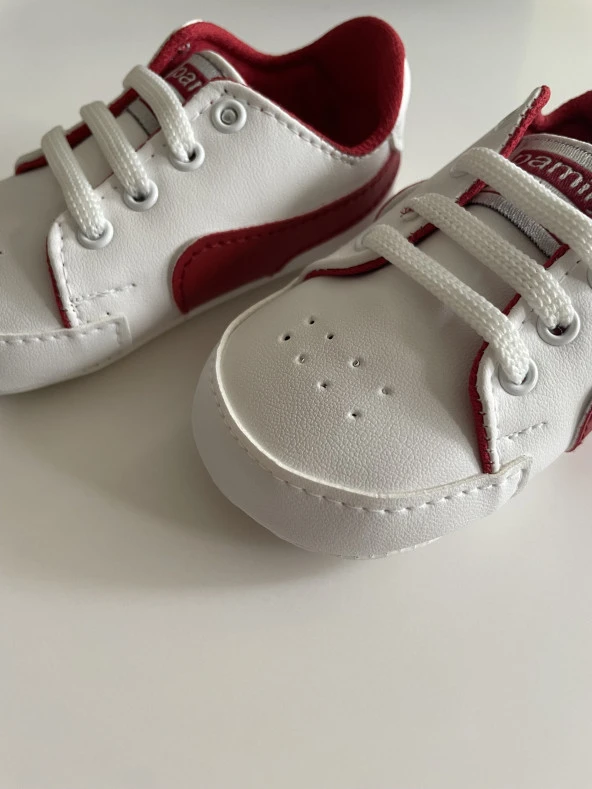 Erkek Bebek İlk Adım Spor Ayakkabısı Kırmızı Puma Modeli