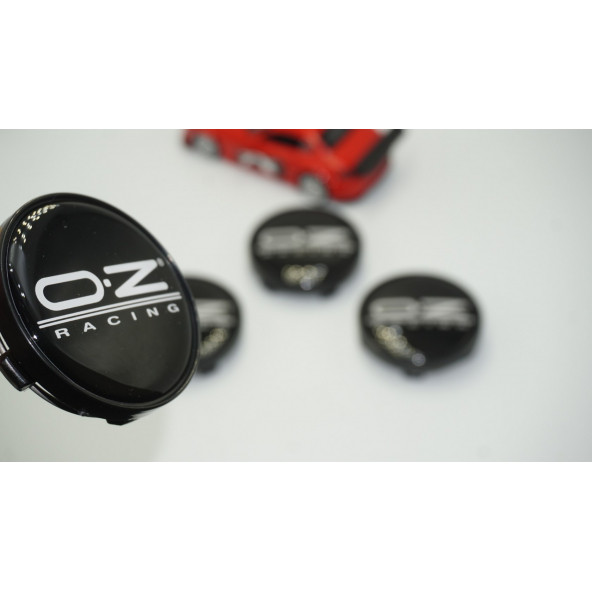 OZ Racing Jant Göbeği Kapak Seti 60mm Beyaz Siyah Renk
