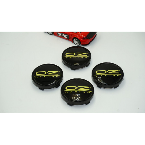 Oz Racing Jant Göbeği Kapak Seti 60mm Sarı Siyah Renk - 2