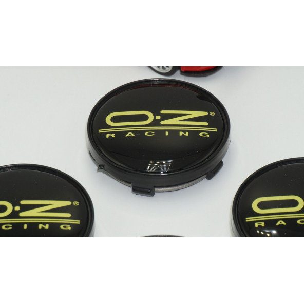 Oz Racing Jant Göbeği Kapak Seti 60mm Sarı Siyah Renk - 3
