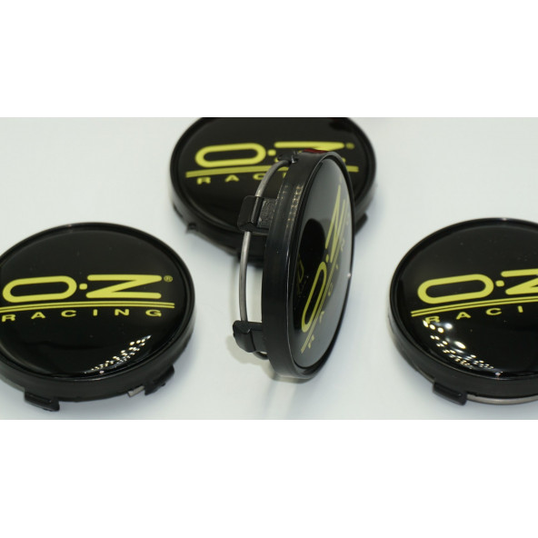 Oz Racing Jant Göbeği Kapak Seti 60mm Sarı Siyah Renk - 4