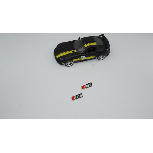 Audi Rs Direksiyon Alüminyum Alaşımlı 3M 3D Sticker Logo 2Li Set - 3