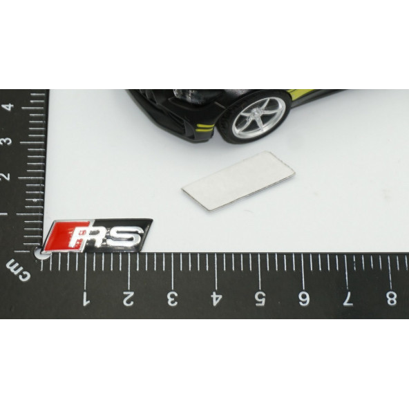 Audi Rs Direksiyon Alüminyum Alaşımlı 3M 3D Sticker Logo 2Li Set - 7