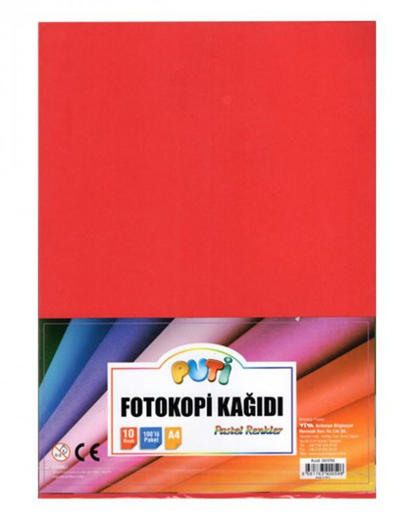 Puti Renkli Fotokopi Kâğıdı 100’lü